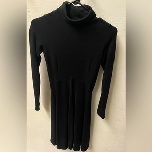 Classic Seraphine black long sleeve maternity dress